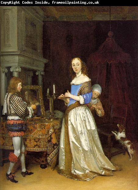 TERBORCH, Gerard Lady at her Toilette atf